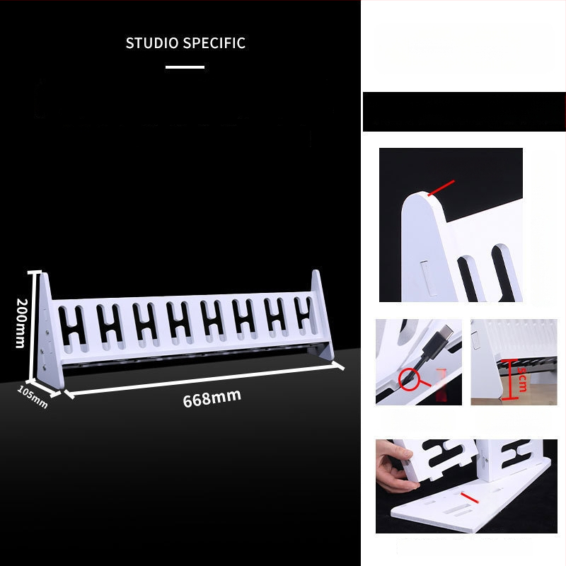 Телефонна стойка за настолно и подово закрепване, многопозиционна, PVC, прост стил, 3C сертифицирана