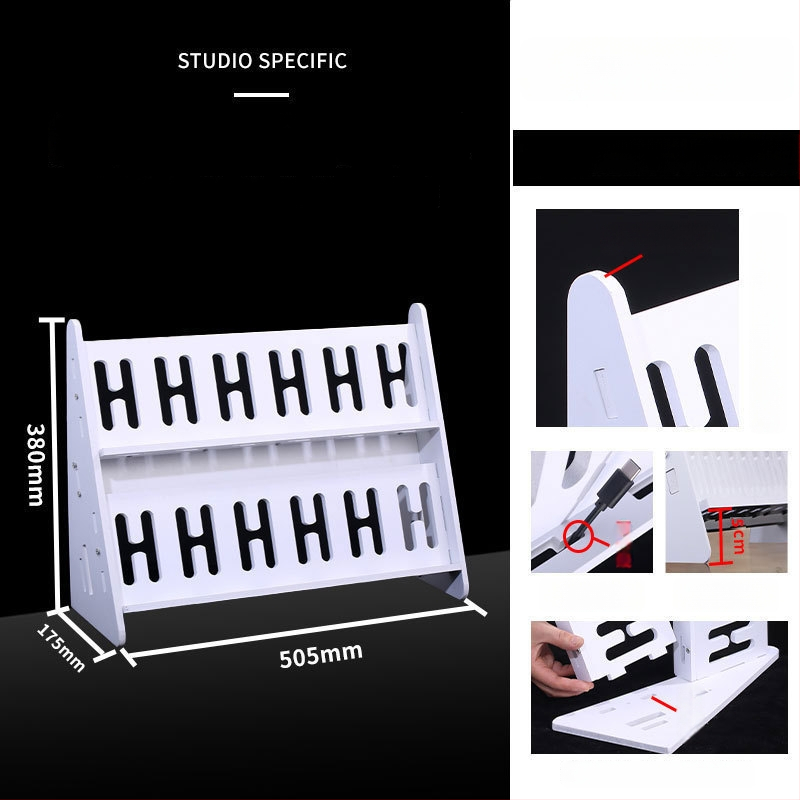 Телефонна стойка за настолно и подово закрепване, многопозиционна, PVC, прост стил, 3C сертифицирана