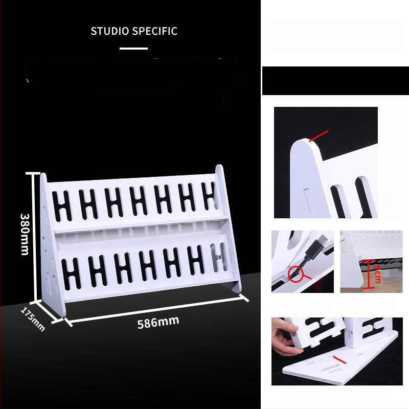 Телефонна стойка за настолно и подово закрепване, многопозиционна, PVC, прост стил, 3C сертифицирана