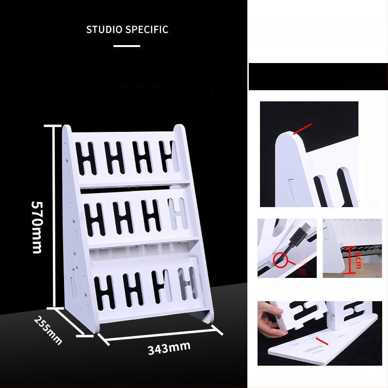 Телефонна стойка за настолно и подово закрепване, многопозиционна, PVC, прост стил, 3C сертифицирана