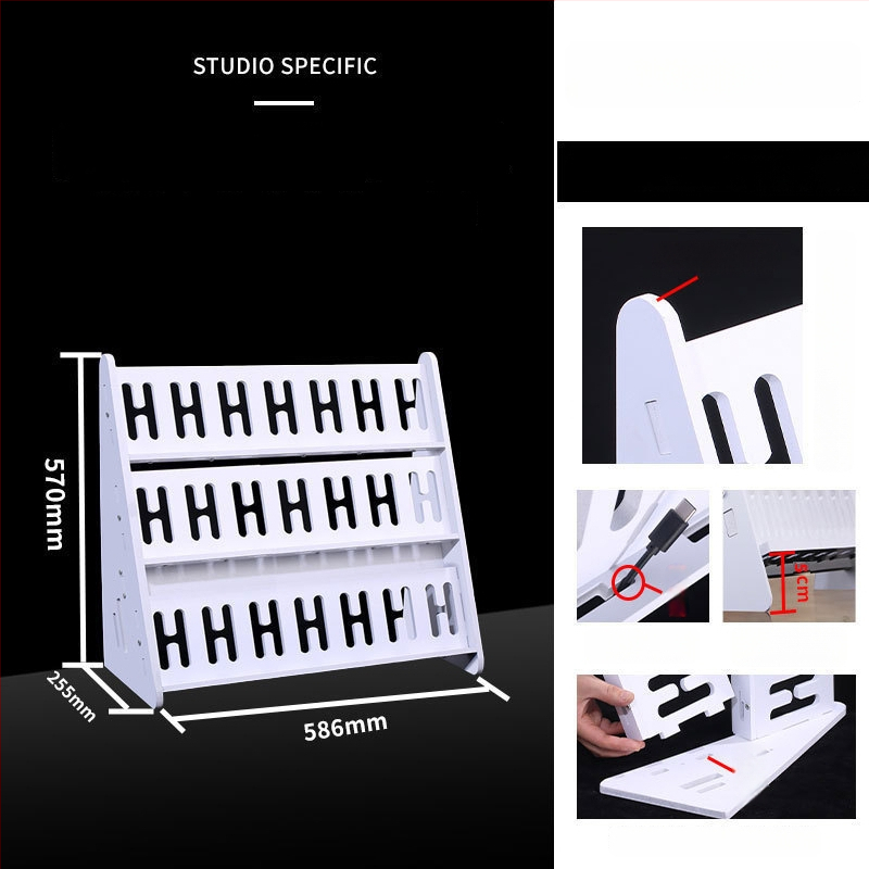 Телефонна стойка за настолно и подово закрепване, многопозиционна, PVC, прост стил, 3C сертифицирана