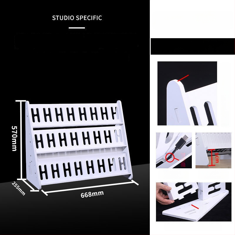 Телефонна стойка за настолно и подово закрепване, многопозиционна, PVC, прост стил, 3C сертифицирана