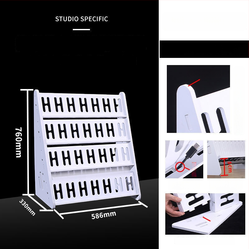 Телефонна стойка за настолно и подово закрепване, многопозиционна, PVC, прост стил, 3C сертифицирана