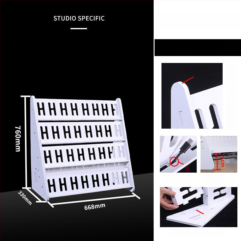 Телефонна стойка за настолно и подово закрепване, многопозиционна, PVC, прост стил, 3C сертифицирана
