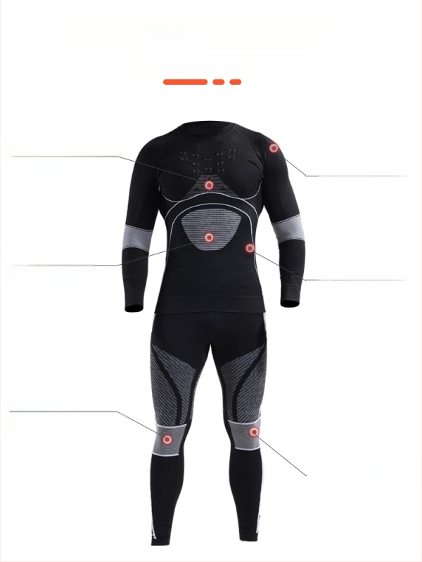 Unisex ziemas ātri žūstošs sporta komplekts — neilona audums, mitrumu vadība, saglabā siltumu