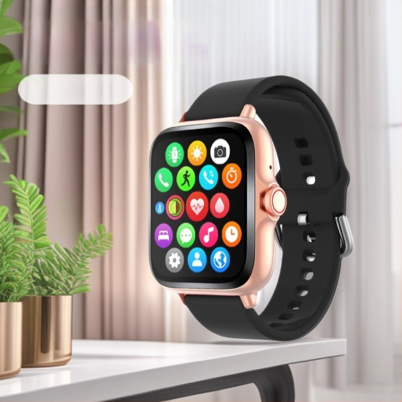 Смарт часовник с Bluetooth повикване и мониторинг на здравето: следене на сърдечен ритъм, кръвно налягане, кислород в кръвта, следене на съня, крачкомер (сърдечен ритъм, кръвно налягане, кислород в кръвта, сън, крачки)