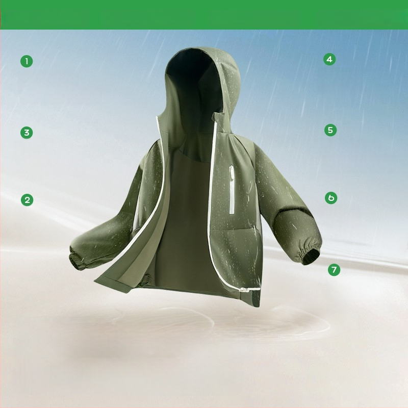 Bērnu softshell jaka ar kapuci - ūdensizturība 5000 mm, ārējais materiāls poliesters, odere poliesters, vecums 7–12 gadi