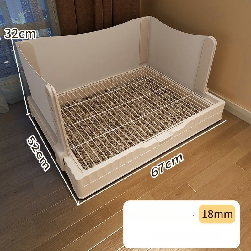 Προστατευτικό κατά των σταγόνων για σκύλους στην τουαλέτα, πλαστική κατασκευή, αυξημένη και βαθύτερη