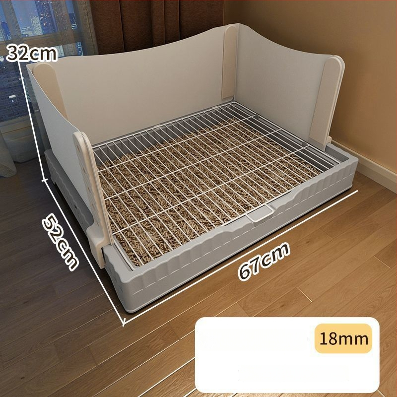 Προστατευτικό κατά των σταγόνων για σκύλους στην τουαλέτα, πλαστική κατασκευή, αυξημένη και βαθύτερη