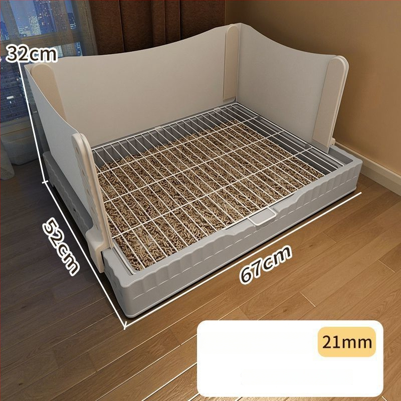 Προστατευτικό κατά των σταγόνων για σκύλους στην τουαλέτα, πλαστική κατασκευή, αυξημένη και βαθύτερη