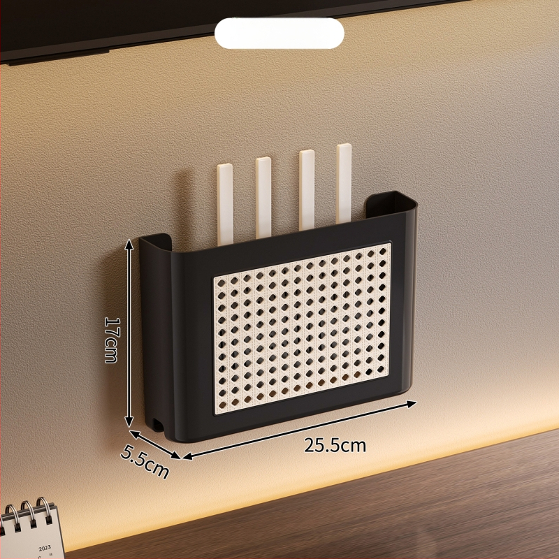 Wi-Fi router kutija za pohranu u vintage stilu, zidni ormarić za TV, polica za set-top box i upravljanje kabelima