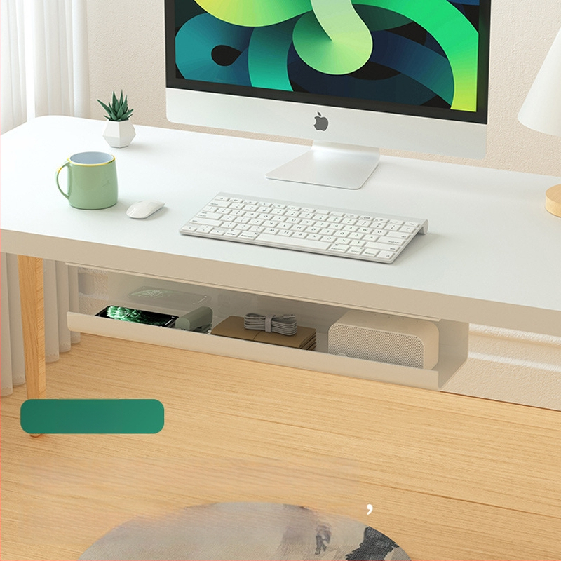 Държач за кабели под масата – PVC, прост стил навиване, за органайзер за кабели. EVERTE; Модел: Държач за кабели под масата