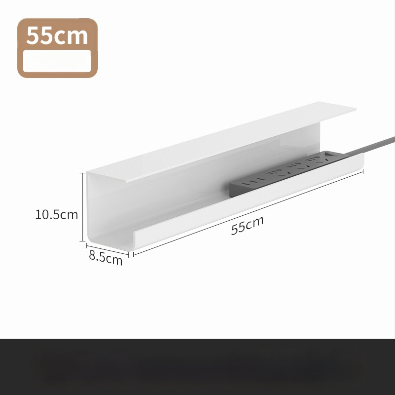 Държач за кабели под масата – PVC, прост стил навиване, за органайзер за кабели. EVERTE; Модел: Държач за кабели под масата