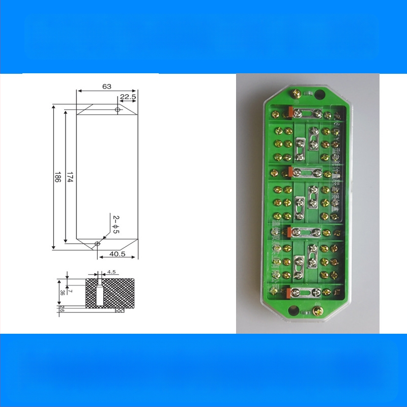 FJ6/DFY1 Puhas vaskkaabli ühenduskarp energiamõõtmise ja integreeritud terminalblokkiga