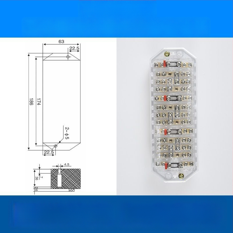 FJ6/DFY1 Puhas vaskkaabli ühenduskarp energiamõõtmise ja integreeritud terminalblokkiga