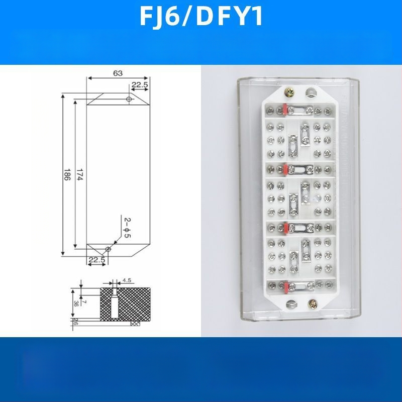 FJ6/DFY1 Puhas vaskkaabli ühenduskarp energiamõõtmise ja integreeritud terminalblokkiga