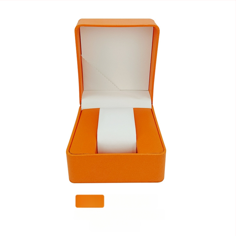 Кръгла PU кутия за часовник – персонализирана, ситопечат, PU кожа, подаръчна опаковка, универсална опаковка