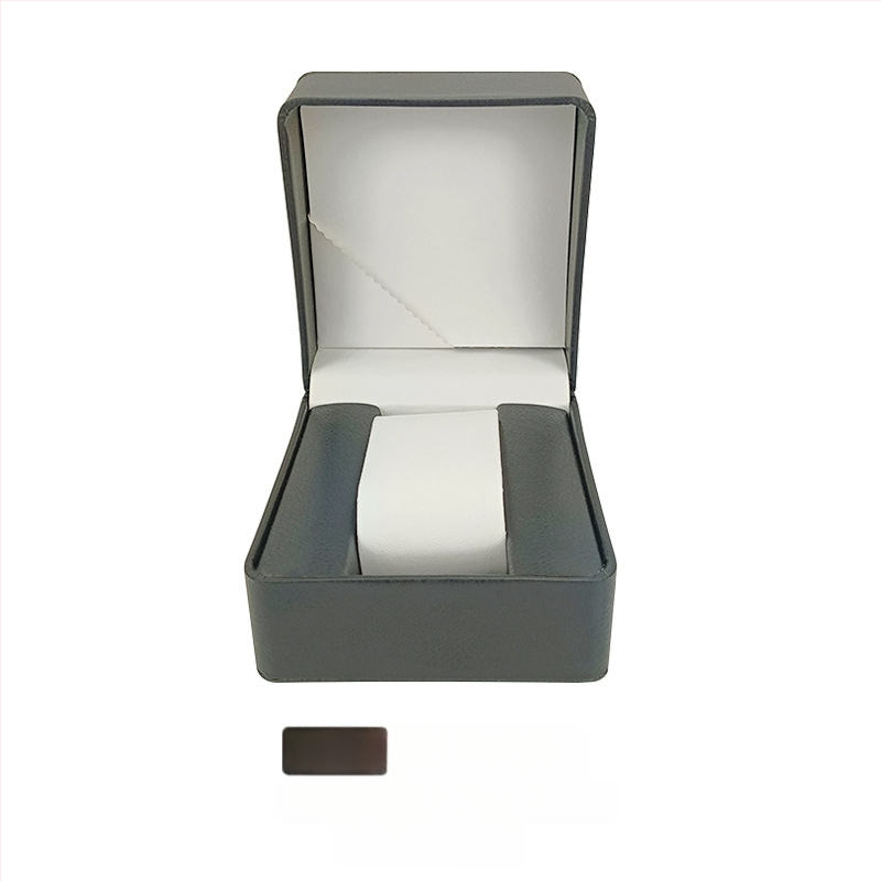 Кръгла PU кутия за часовник – персонализирана, ситопечат, PU кожа, подаръчна опаковка, универсална опаковка