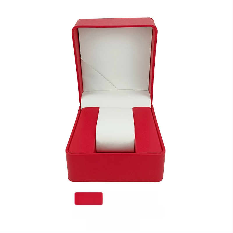 Кръгла PU кутия за часовник – персонализирана, ситопечат, PU кожа, подаръчна опаковка, универсална опаковка