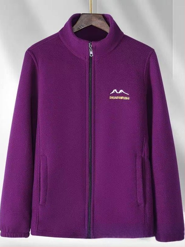 Ženski kardigan od polar fleece za jesen-zimu, debeli flis, udobna široka veličina