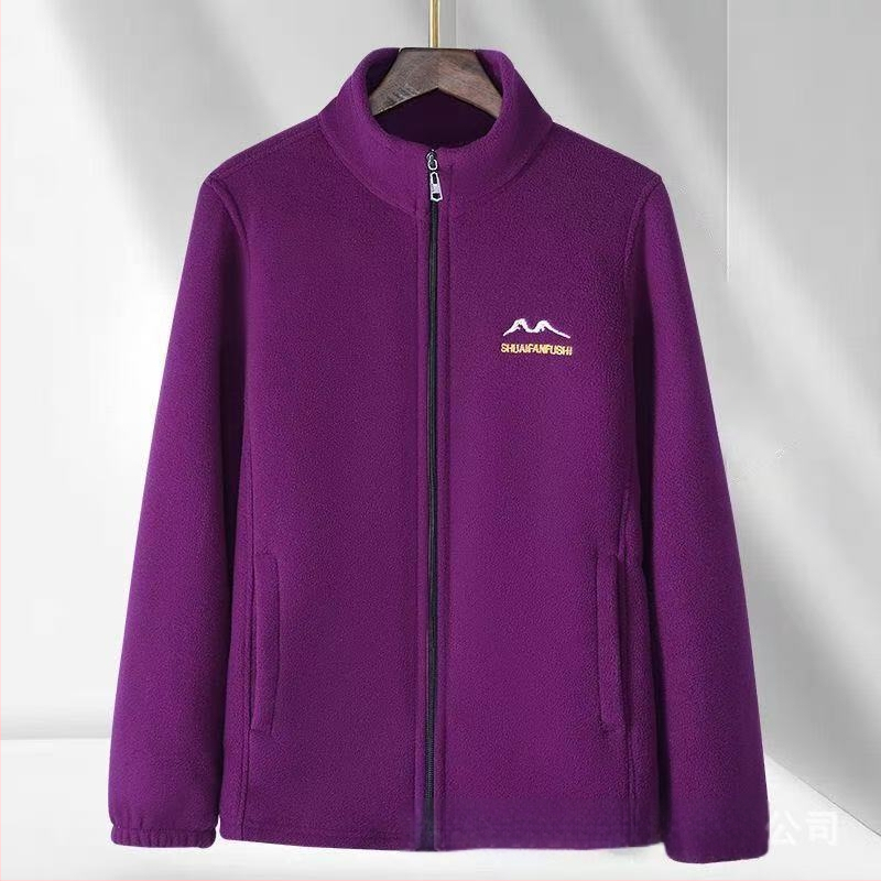 Ženski kardigan od polar fleece za jesen-zimu, debeli flis, udobna široka veličina