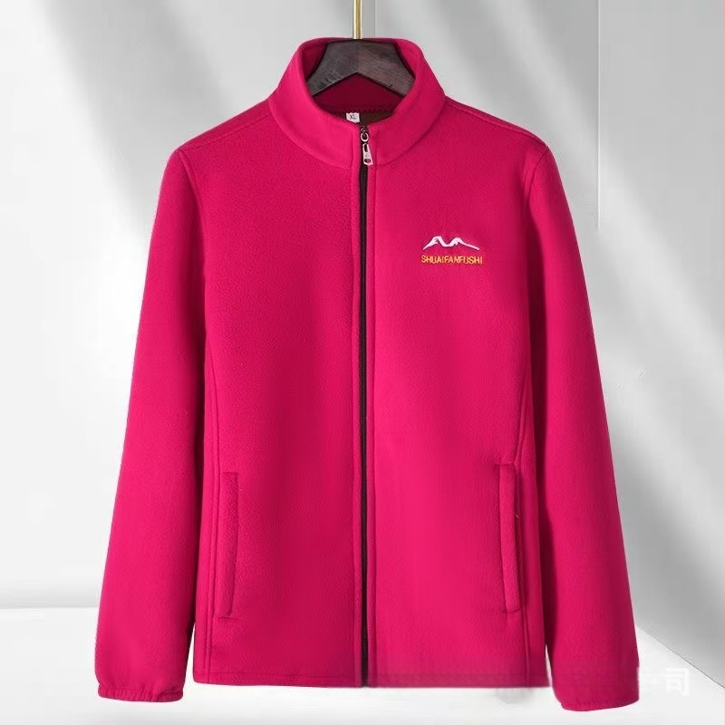 Ženski kardigan od polar fleece za jesen-zimu, debeli flis, udobna široka veličina