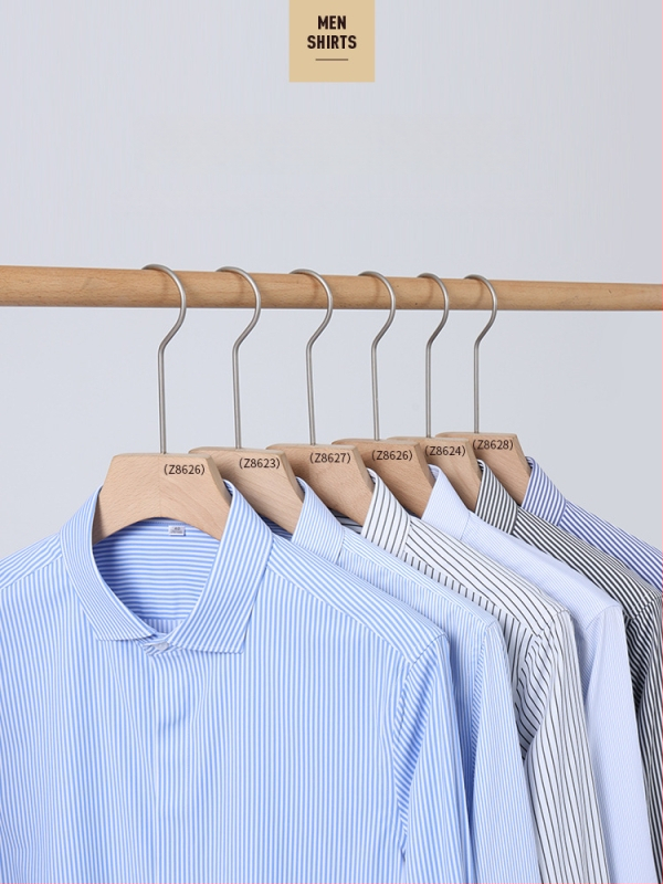 Meeste triibuline pikkade varrukatega särk, slim-fit lõige, bambuskiud, triikimata, kortsuvastane, masinpesu