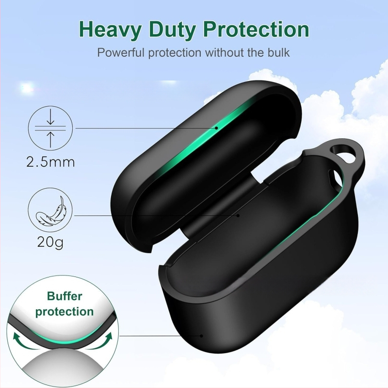 Carcasă din silicon pentru AirPods Pro 3, protecție, turnare prin injecție, compatibilă cu AirPods Pro 3