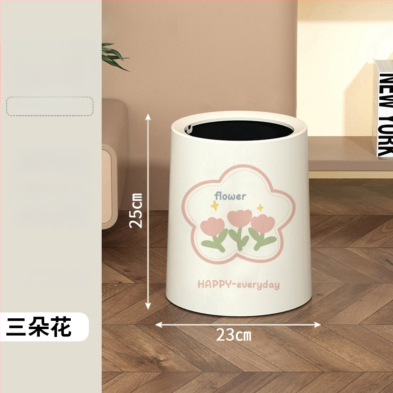 Κάδος απορριμμάτων με καπάκι και ρόδες, πλαστικός, χωρητικότητα 10 λίτρων, οικιακή χρήση