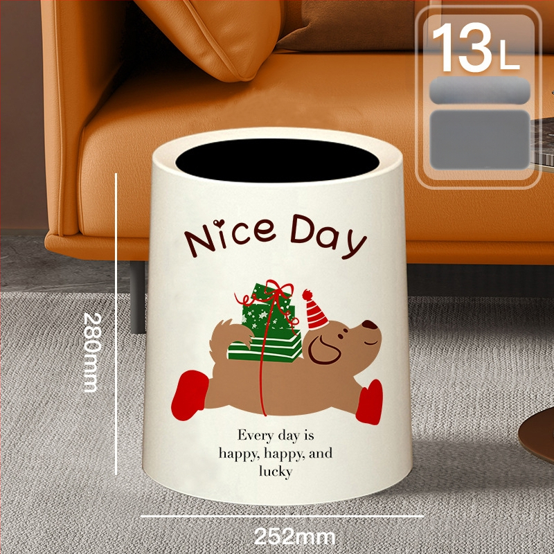 Κάδος απορριμμάτων με καπάκι και ρόδες, πλαστικός, χωρητικότητα 10 λίτρων, οικιακή χρήση