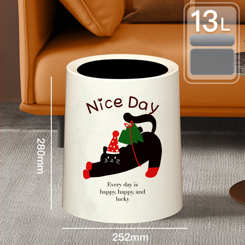 Κάδος απορριμμάτων με καπάκι και ρόδες, πλαστικός, χωρητικότητα 10 λίτρων, οικιακή χρήση