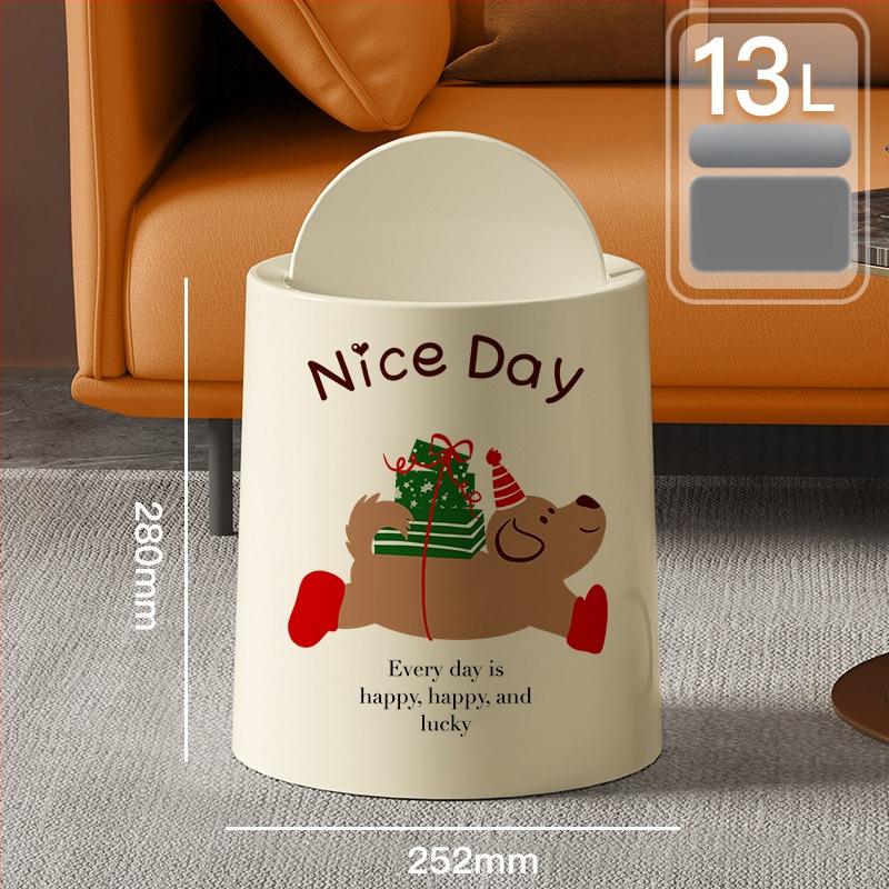 Κάδος απορριμμάτων με καπάκι και ρόδες, πλαστικός, χωρητικότητα 10 λίτρων, οικιακή χρήση