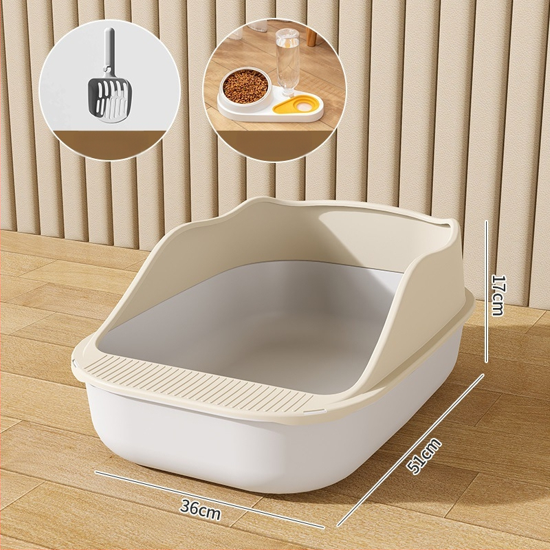 Κουτί άμμου γάτας με ημικλειστό σχέδιο, υλικό PP, Rainbow μάρκα