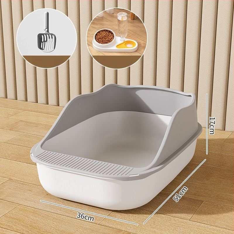 Κουτί άμμου γάτας με ημικλειστό σχέδιο, υλικό PP, Rainbow μάρκα