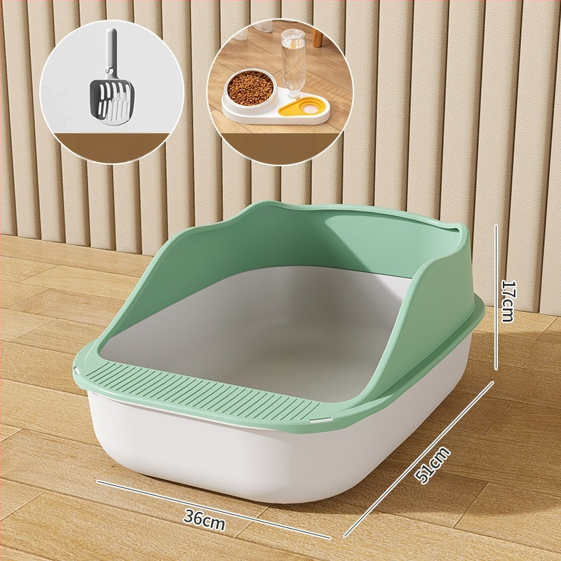 Κουτί άμμου γάτας με ημικλειστό σχέδιο, υλικό PP, Rainbow μάρκα