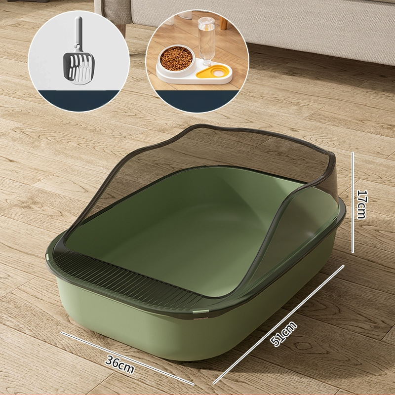 Κουτί άμμου γάτας με ημικλειστό σχέδιο, υλικό PP, Rainbow μάρκα