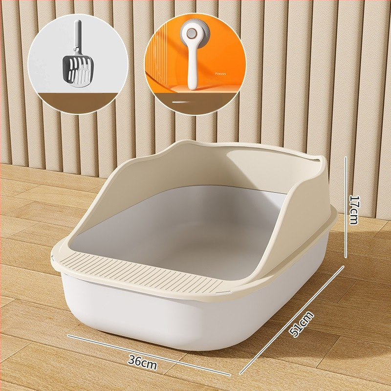 Κουτί άμμου γάτας με ημικλειστό σχέδιο, υλικό PP, Rainbow μάρκα