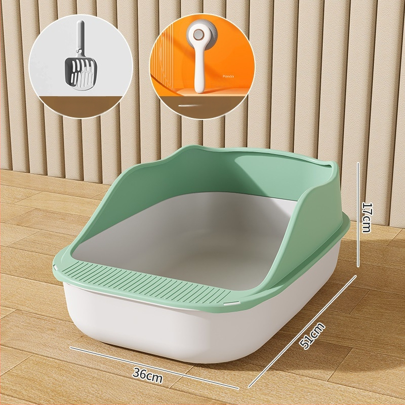 Κουτί άμμου γάτας με ημικλειστό σχέδιο, υλικό PP, Rainbow μάρκα