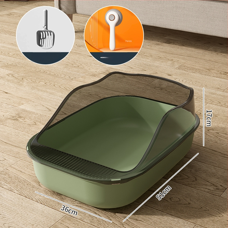 Κουτί άμμου γάτας με ημικλειστό σχέδιο, υλικό PP, Rainbow μάρκα