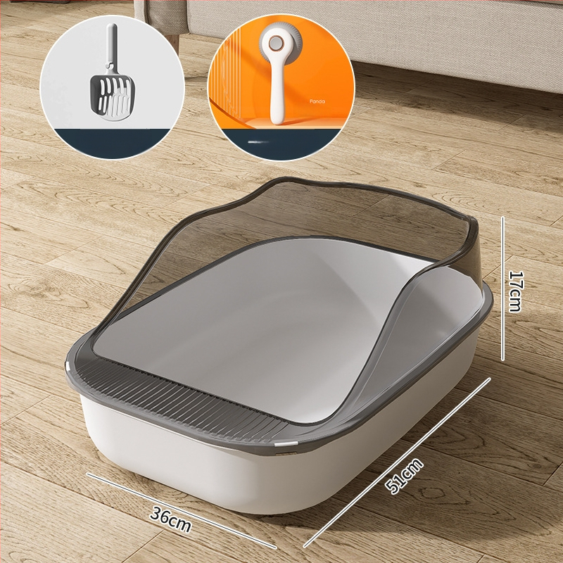 Κουτί άμμου γάτας με ημικλειστό σχέδιο, υλικό PP, Rainbow μάρκα