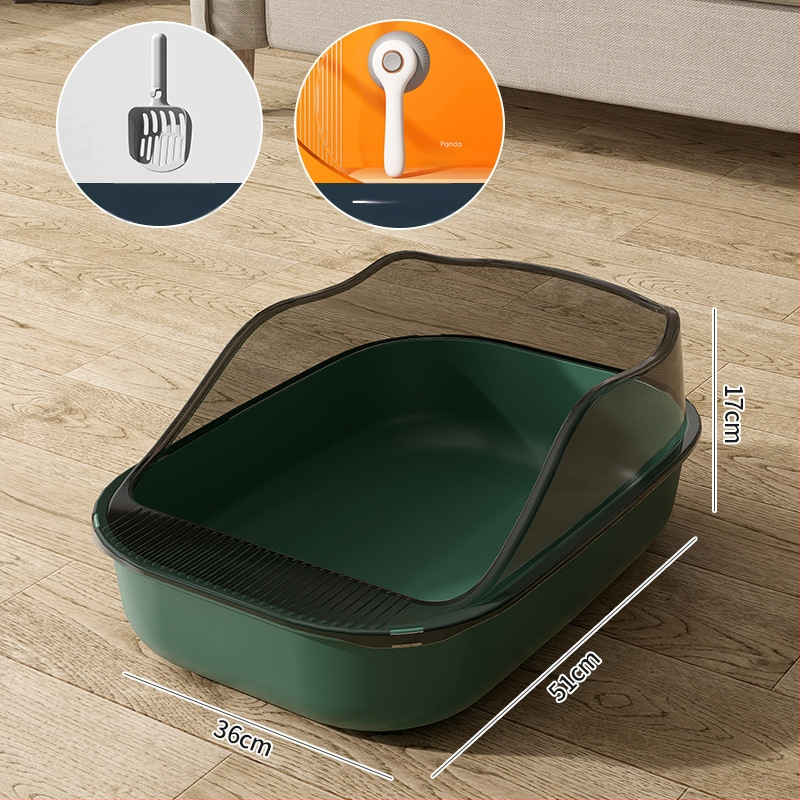 Κουτί άμμου γάτας με ημικλειστό σχέδιο, υλικό PP, Rainbow μάρκα