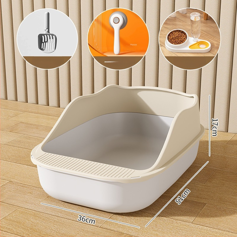 Κουτί άμμου γάτας με ημικλειστό σχέδιο, υλικό PP, Rainbow μάρκα