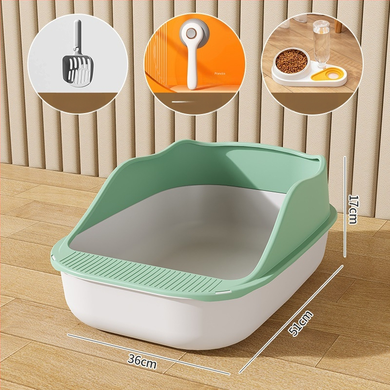 Κουτί άμμου γάτας με ημικλειστό σχέδιο, υλικό PP, Rainbow μάρκα