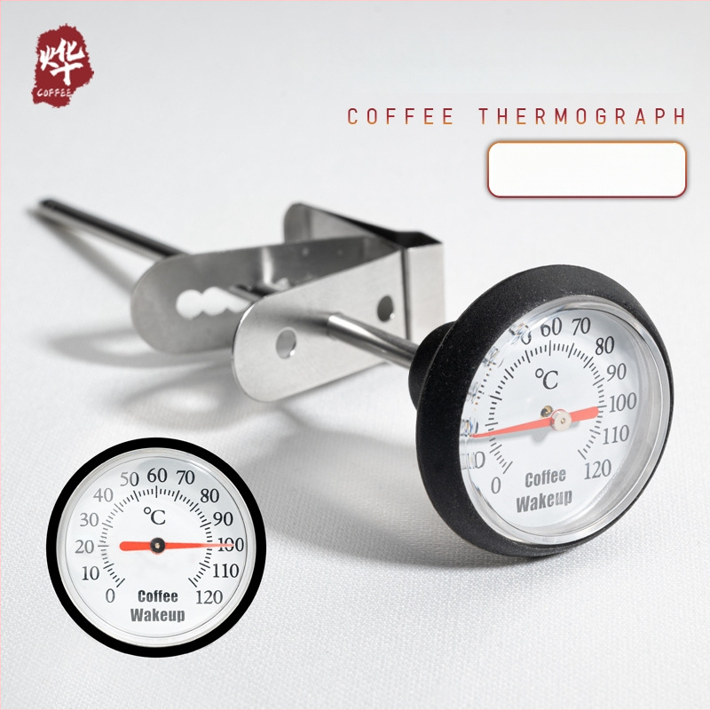 Clip-on θερμόμετρο καφέ pour-over – πλαστικό σώμα, βελόνα/ανιχνευτής (probe), μοντέρνος μινιμαλιστικός σχεδιασμός