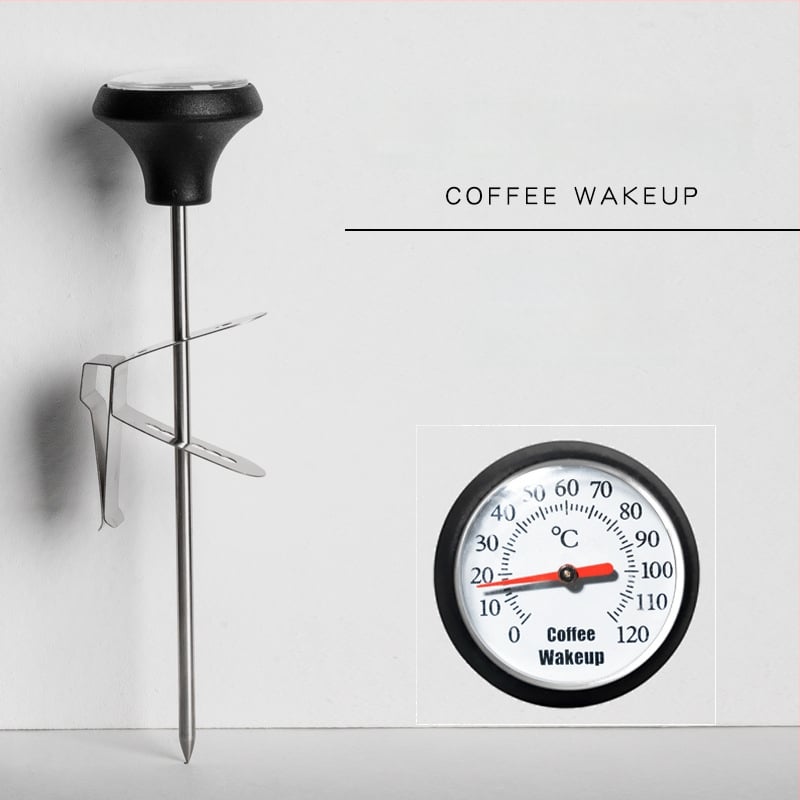 Clip-on θερμόμετρο καφέ pour-over – πλαστικό σώμα, βελόνα/ανιχνευτής (probe), μοντέρνος μινιμαλιστικός σχεδιασμός