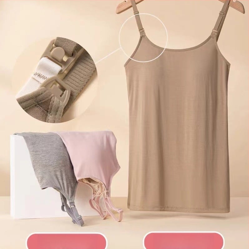 Zīdīšanas camisole bez piedurknēm no neilona, elpojošs plāns audums, piemērots visiem gadalaikiem