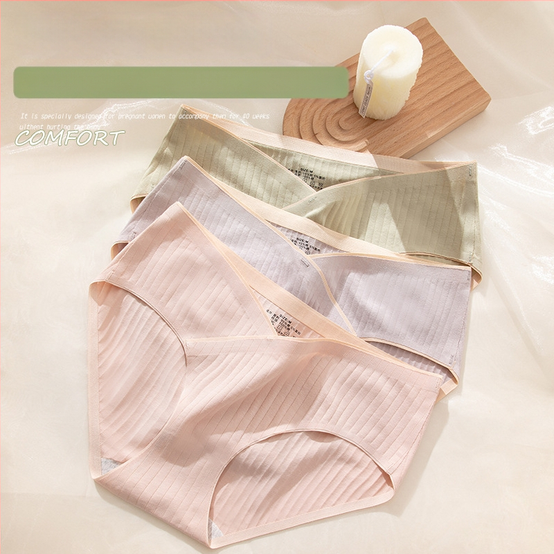 Monroe Kokvilnas grūtnieču biksītes ar vidējo jostas līmeni, vēdera atbalsts, elpojošas, 100% kokvilnas oderes