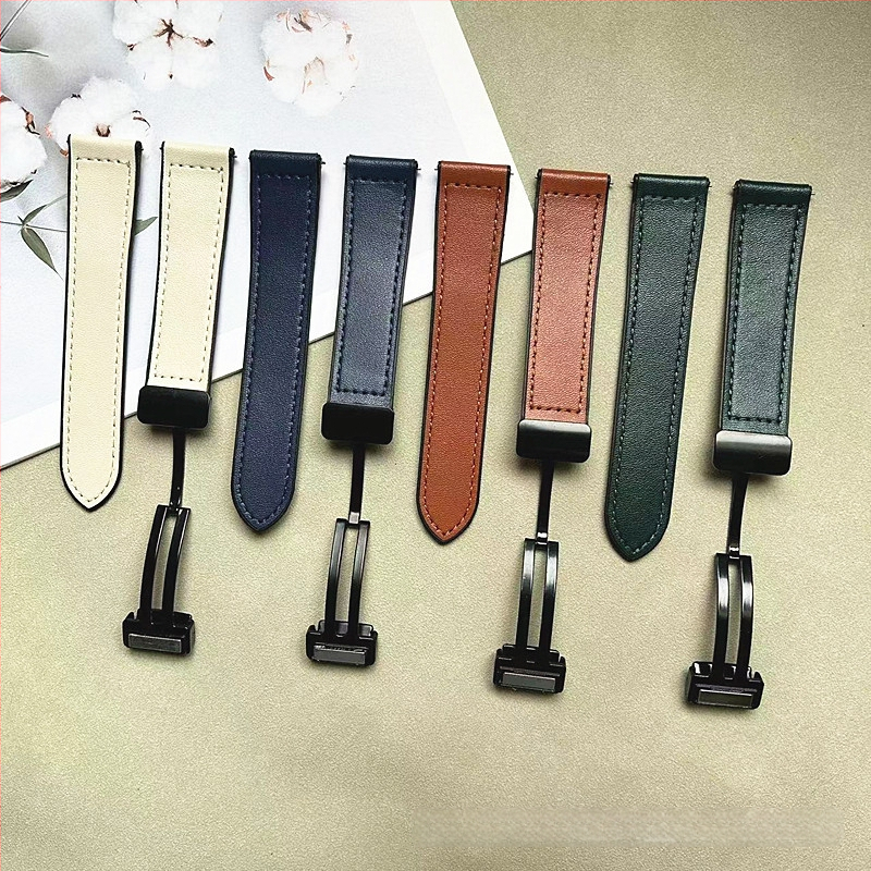 Каишка за часовник от силикон с Napa текстура, магнитно закопчаване, бърз освободителен механизъм, съвместима с Huawei GT и Apple Watch