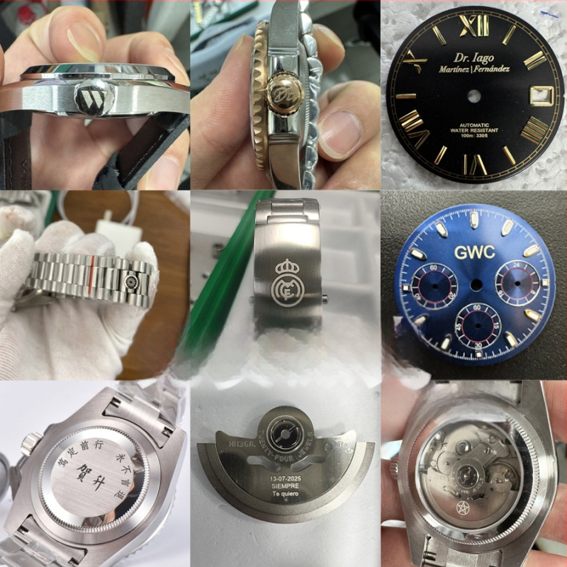 Комплект корпус със сапфирово стъкло за часовници — съвместим с ходове 8215/NH35/NH36; включва 1 кутия; пуск през пролетта на 2023 г.