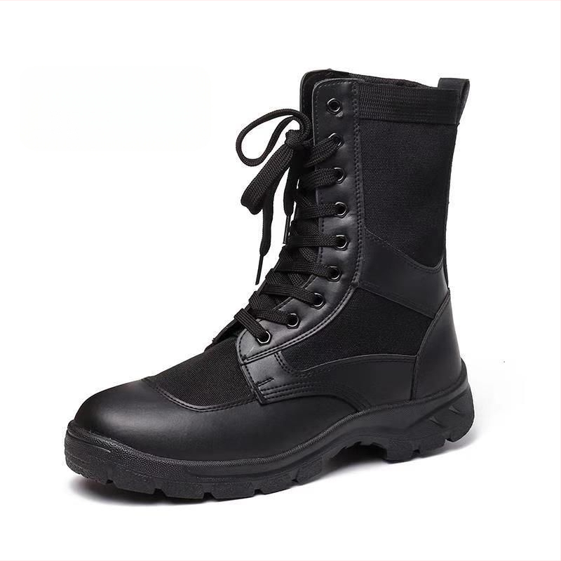 Augstas vīriešu darba zābaki ar rāvējslēdzēju, elpojošs sieta augšdaļa, materiāls: Super fiber, piemērots ārējiem pārgājieniem